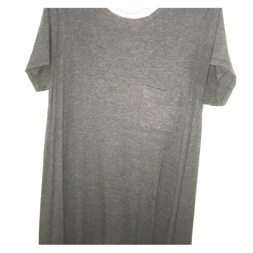 Large Ribbed Grey Lularoe Carly NWOT